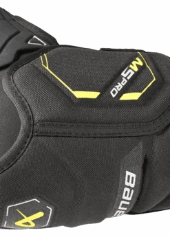 Bauer Supreme M5 Pro Intermediate Elbow Pads 9 Bauer Supreme M5 Pro Intermediate Elbow Pads -Hockey Equipment Store 1061874 BTH23 PROTECTIVE ELBOW SUPREME M5PRO SR bicep detail