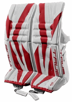 True Hockey True Catalyst 7X3 Senior Goalie Pads -Hockey Equipment Store 2023 Hockey Catalyst GoaliePads 7X3 WhiteRed