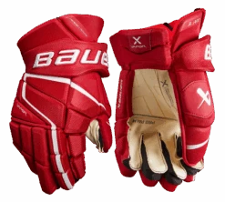 Bauer Vapor 3X Pro Senior Hockey Gloves -Hockey Equipment Store 3XPRO SR FRONT RED2