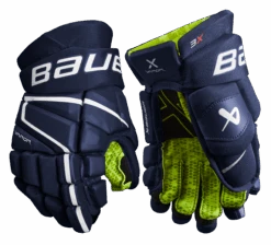 Bauer Vapor 3X Junior Hockey Gloves -Hockey Equipment Store 3X JR FRONT NAV1