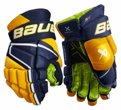Bauer Vapor 3X Junior Hockey Gloves -Hockey Equipment Store 3X JR FRONT NVG2