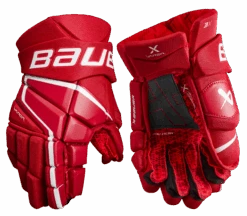 Bauer Vapor 3X Intermediate Hockey Gloves -Hockey Equipment Store 3X SR FRONT RED2 aad738a5 bcda 41b8 b600 e08de21139e5