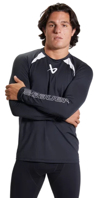 Bauer Performance Long Sleeve Baselayer Top Senior 3 Bauer Performance Long Sleeve Baselayer Top Senior