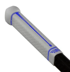 Buttendz Flux Z Stick Grip -Hockey Equipment Store BUTT Flux White Tilt BLUE WEB