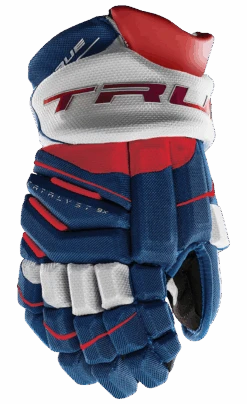 True Hockey True Catalyst 9X Junior Hockey Gloves -Hockey Equipment Store CT9xGlove Red White Blue
