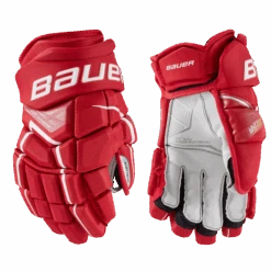 Bauer Supreme Ultrasonic Intermediate Hockey Gloves -Hockey Equipment Store SUPREMEULTRASONICGloveSenior RED b4855662 7331 4e23 9676 b37d63bae56c