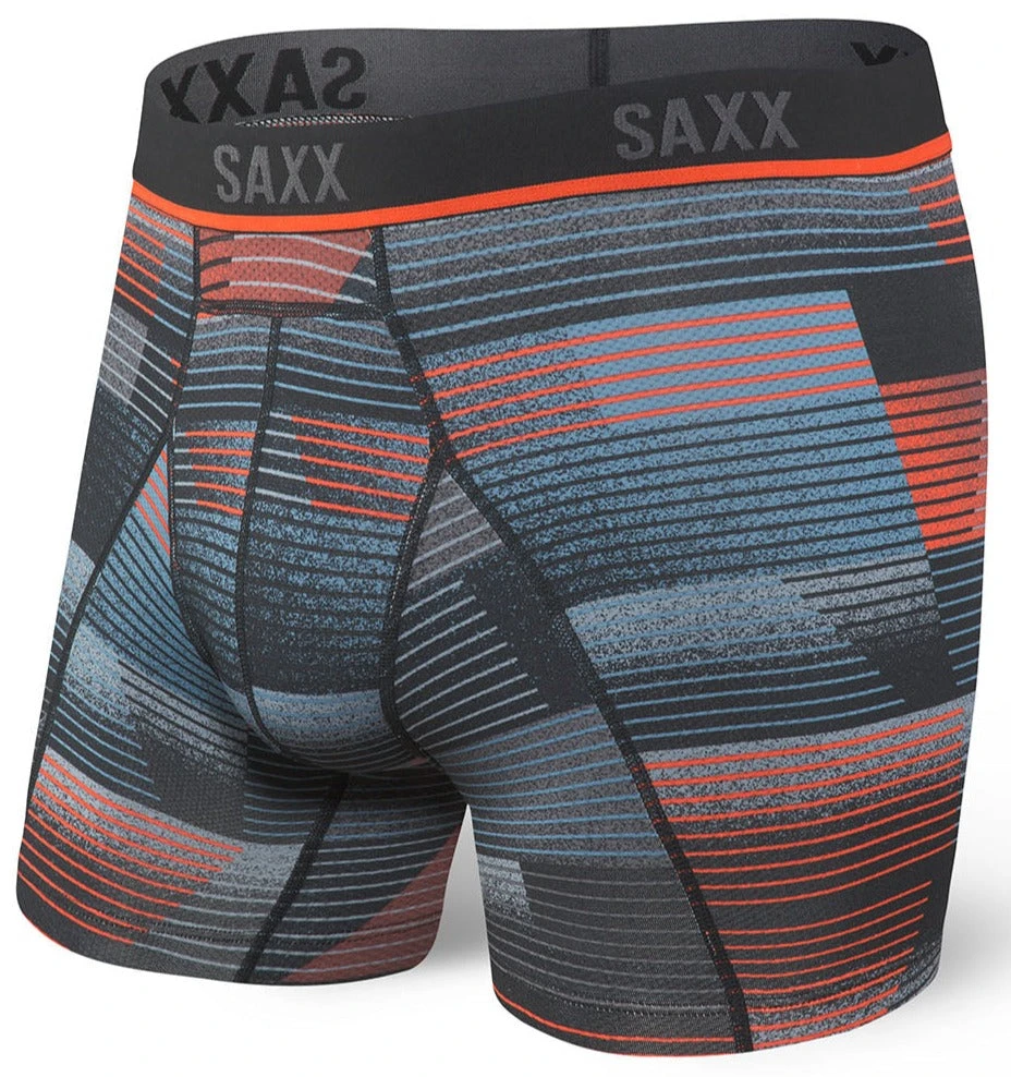 SAXX Kinetic HD Boxer Brief Black Sonic Stripe 3 SAXX Kinetic HD Boxer Brief Black Sonic Stripe
