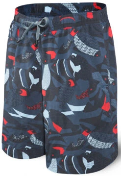 SAXX Cannonball 2n1 Long Navy Fish