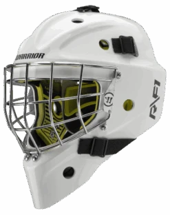 Warrior RF1 Junior Goalie Mask -Hockey Equipment Store rf1jm0wh war 01 i