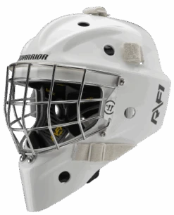 Warrior RF1+ Junior Goalie Mask -Hockey Equipment Store rf1jpm0wh war 01 i