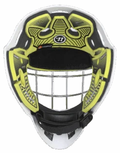 Warrior RF1 Youth Goalie Mask -Hockey Equipment Store rf1ym0wh war 09 i