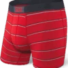 SAXX Vibe Boxer Brief Red Shallow Stripe -Hockey Equipment Store saxx vibe boxer brief red shallow stripe
