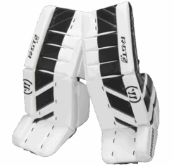 Warrior Ritual GT2 Intermediate Goalie Pads (w/ Knee Pads) -Hockey Equipment Store warrior ritual gt2 intermediate goalie pads black white